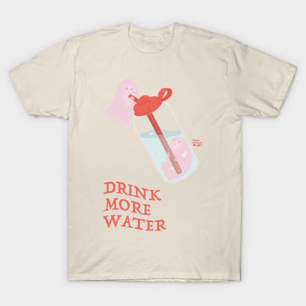 Drink More Water T-Shirt by SarahWrightArt